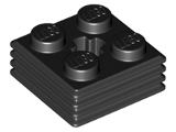 Brick, Modified 2 x 2 x 2/3 Ribbed with Axle Hole (71752)