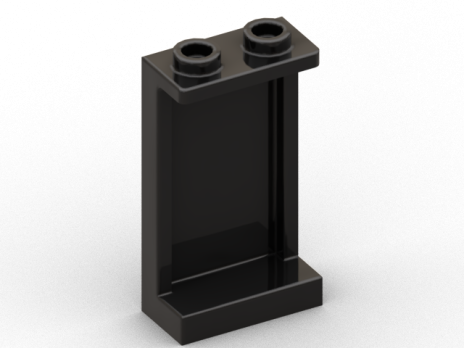 Panel 1 x 2 x 3 with Side Supports - Hollow Studs (87544)