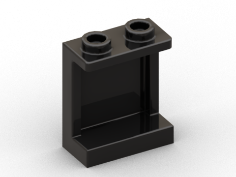 Panel 1 x 2 x 2 with Side Supports - Hollow Studs (87552)