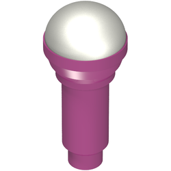Minifigure, Utensil Microphone with Metallic Silve (90370pb05)