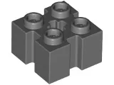 Brick, Modified 2 x 2 with Grooves and Axle Hole (90258) New Dark Bluish Gray