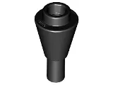 Cone 1 x 1 Inverted with Bar (11610) New Black
